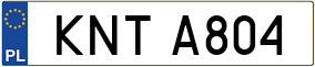 Trailer License Plate